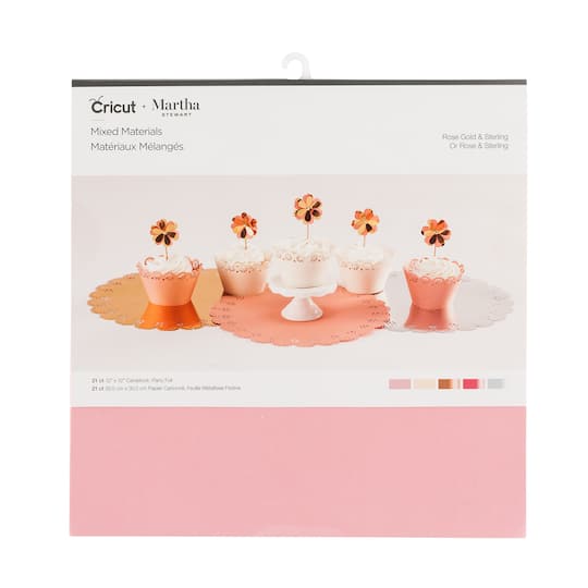 Cricut® Martha Stewart Rose Gold & Sterling Mixed Materials
